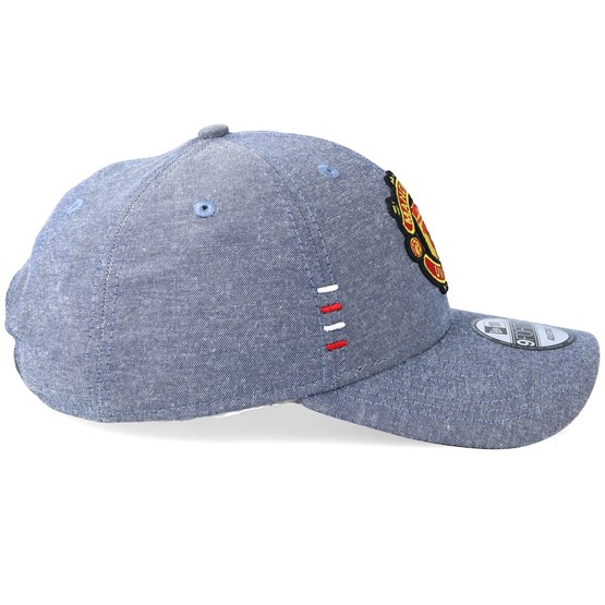 New Era 9Forty Adjustable Cap Chambray Manchester United Sky Blue 