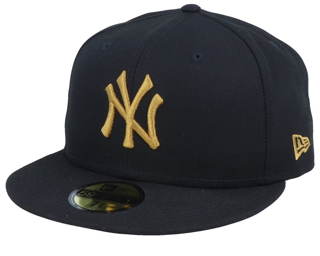 Men's Hats BLACK/GOLD NEW YORK YANKEES NEW ERA LEAGUE ESSENTIAL ...