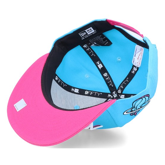 Miami heat blue and pink hat Clearance