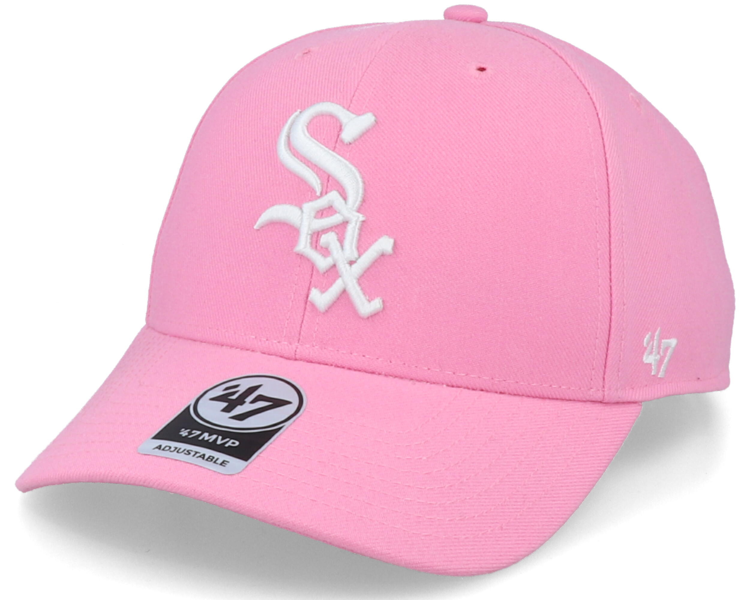 Chicago White Sox Mvp Rose Pink/White Adjustable 47 Brand caps