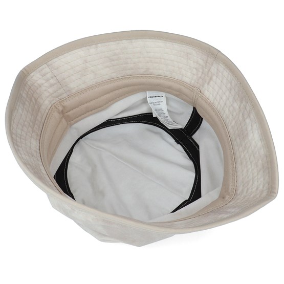 Beige bucket hat with string clearance