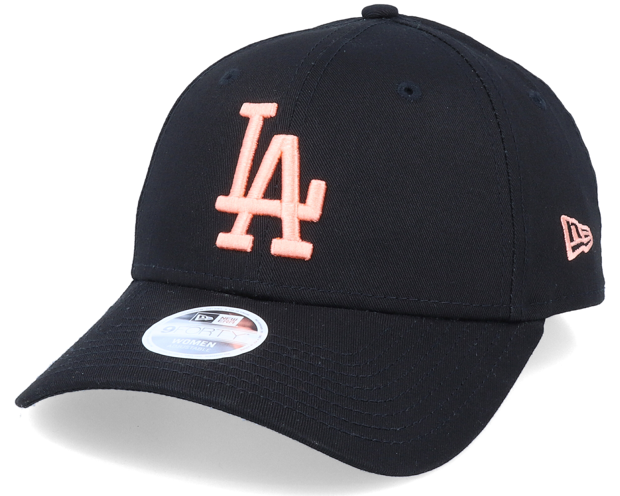 Los Angeles Dodgers Womens League Essential 9Forty Black/Peach
