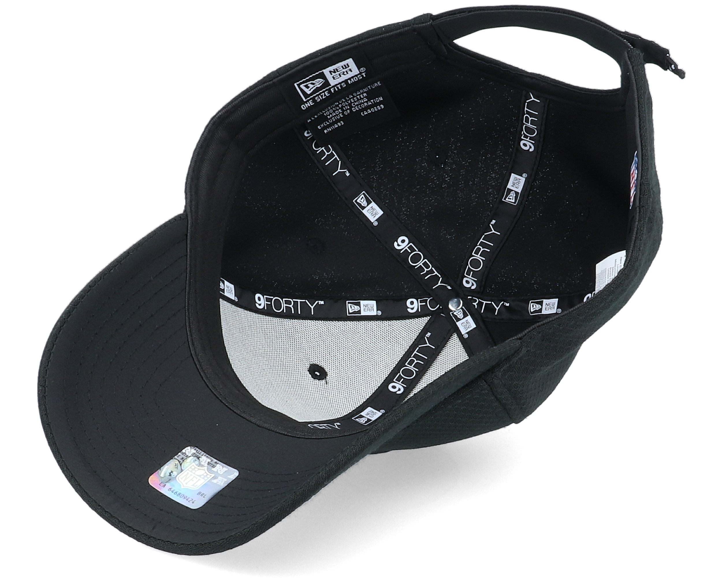 Oakland Raiders NFL 9Forty Velcro Strap Black Adjustable New Era caps