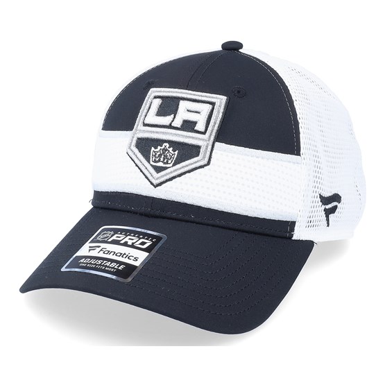 Los Angeles Kings Authentic Pro Draft Black/White Trucker Fanatics caps Hatstore.no