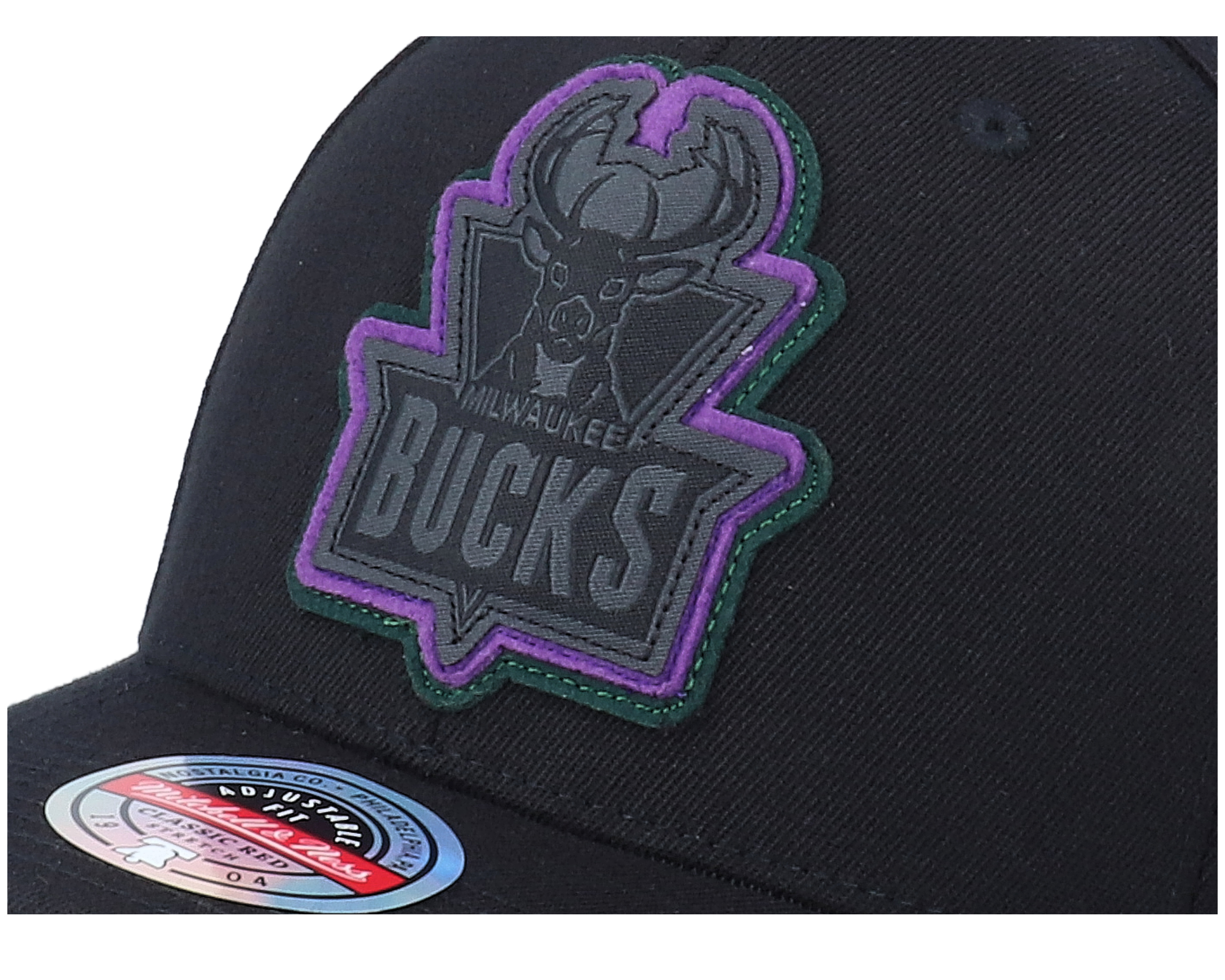 Milwaukee Bucks Levels Black Adjustable - Mitchell & Ness ...