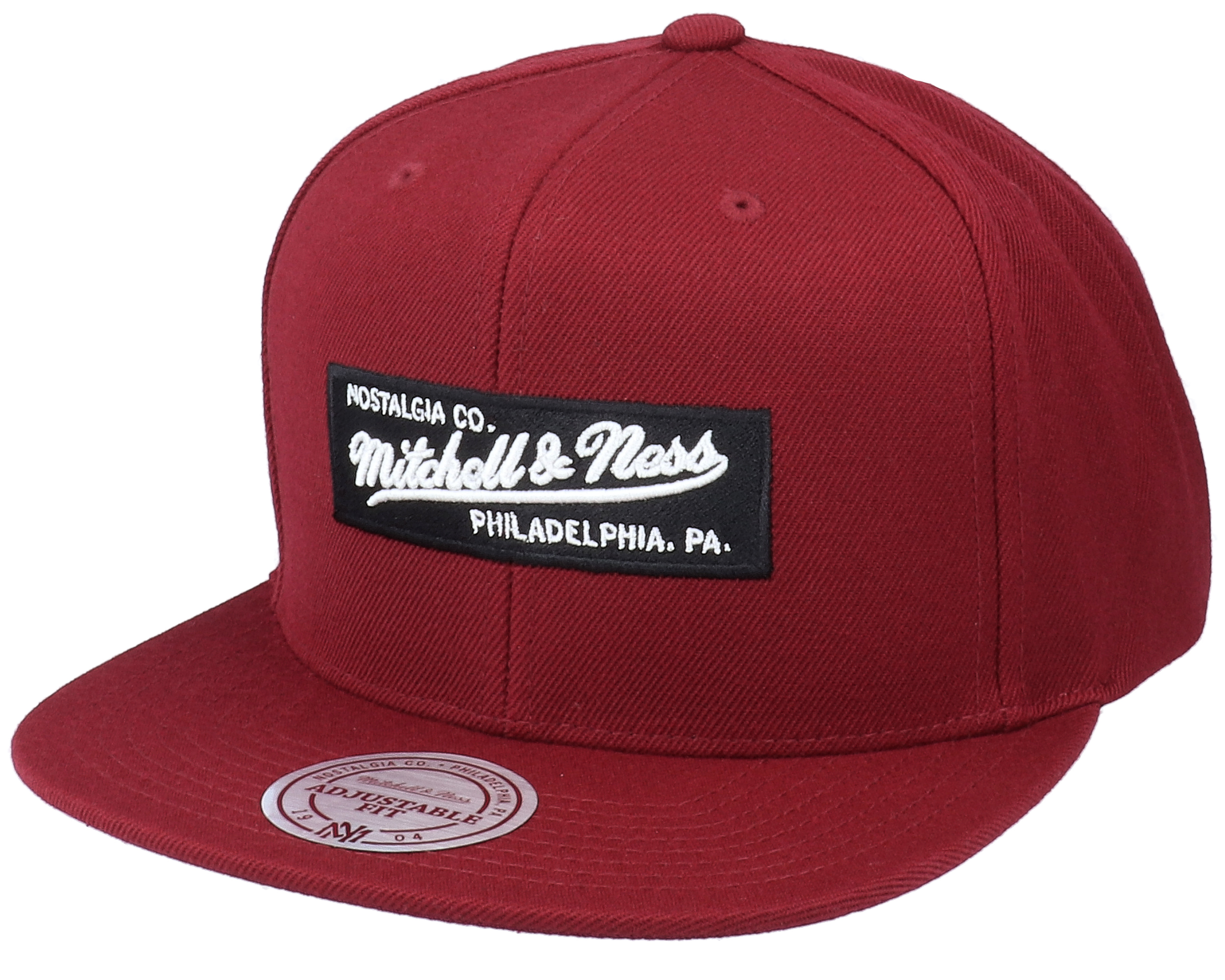 Dark red snapback clearance