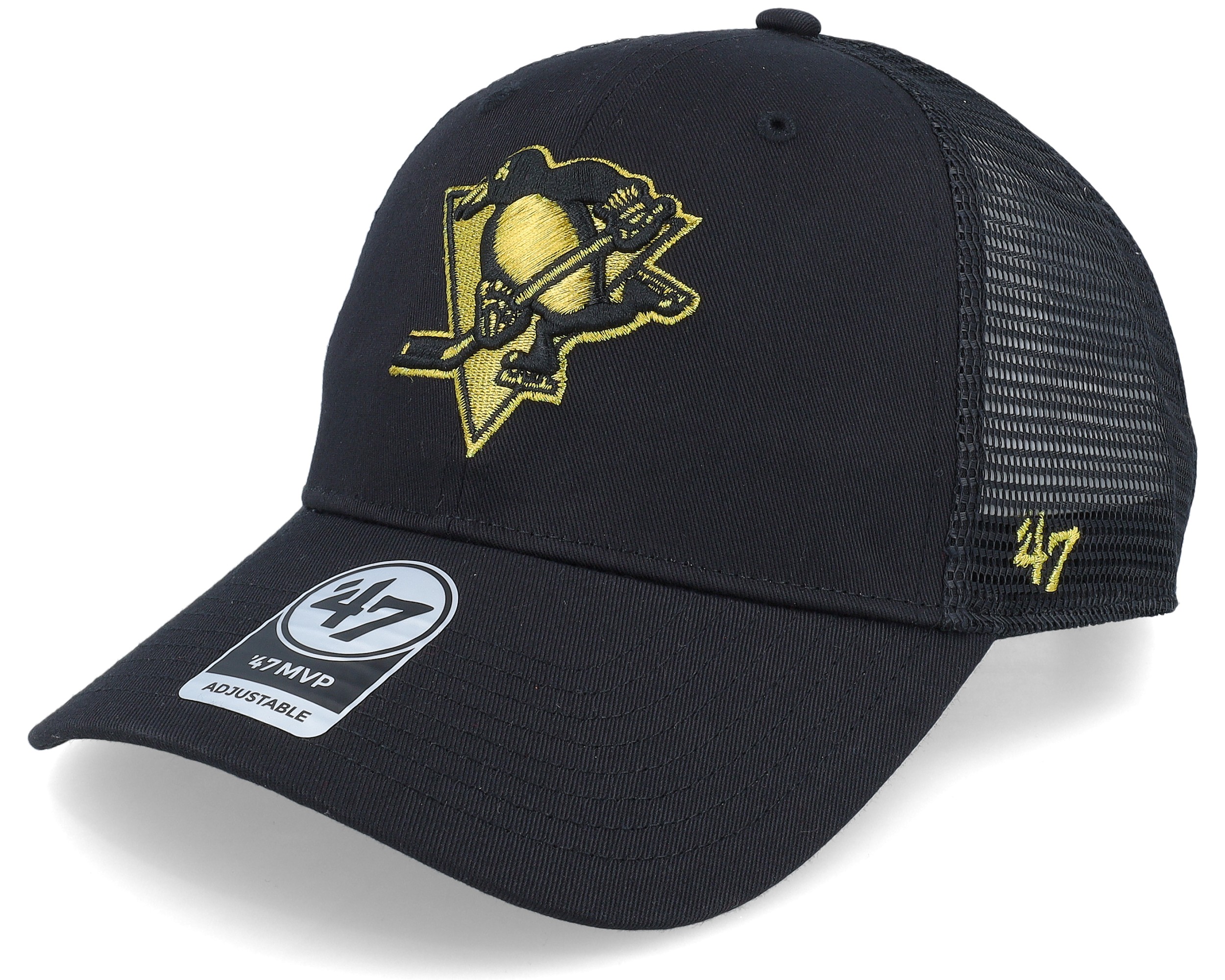 47 Brand Adjustable Cap Branson Metallic Pittsburgh Penguins