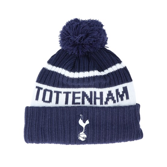 Tottenham Hotspur Fc Stripe Wordmark Knit Navy/White Pom New Era