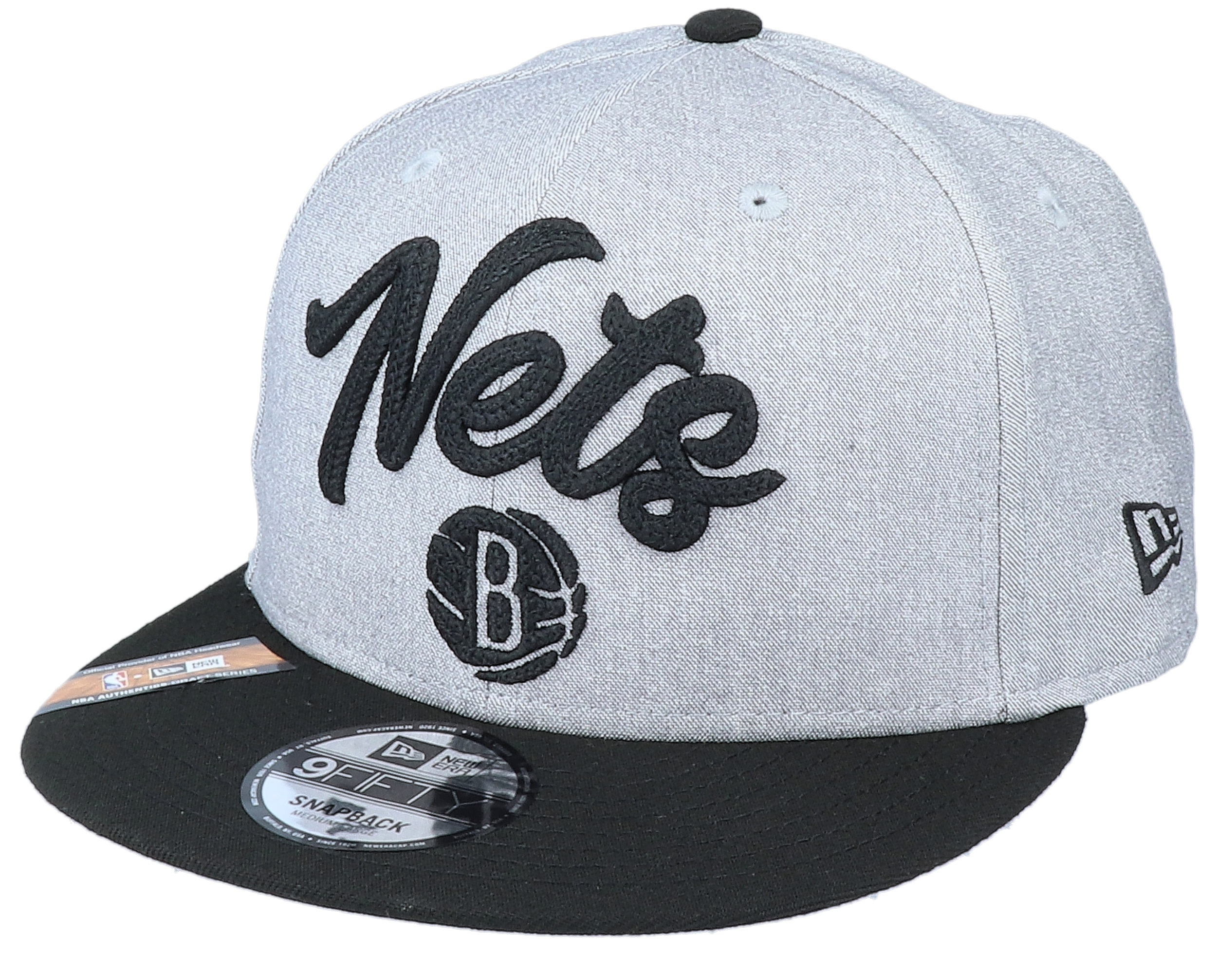 Brooklyn Nets NBA 20 Draft 9Fifty Heather Grey/Black Snapback New Era