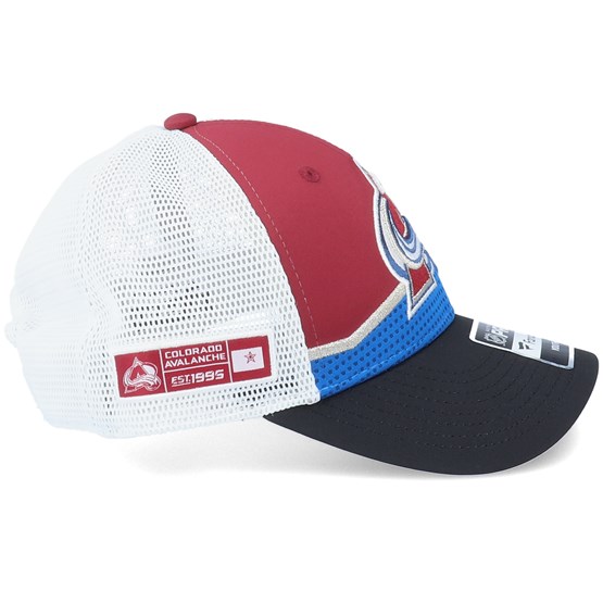Kids Colorado Avalanche Nhl Draft Home Structured Maroon Black White Trucker Fanatics Keps Hatstore Se