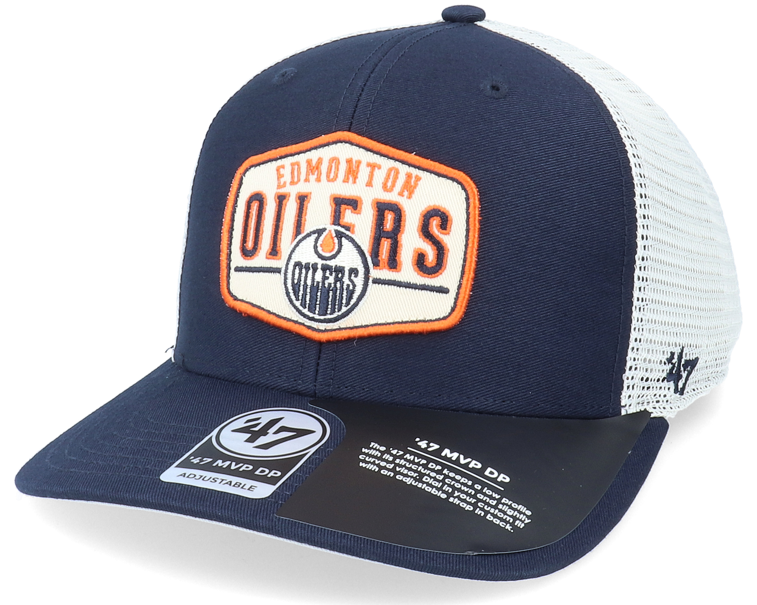 Edmonton Oilers Shumay Mvp Dp Navy/White Trucker 47 Brand caps