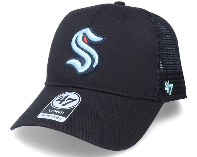 Seattle Kraken NHL MVP Black Trucker - 47 Brand caps - Hatstoreworld.com