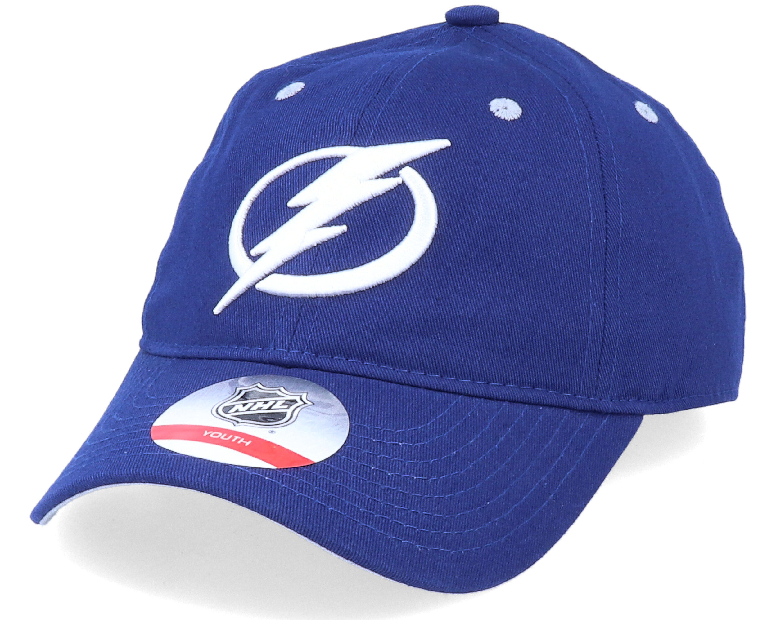 Kids Tampa Bay Lightning Team Slouch Dark Blue Dad Cap Outerstuff
