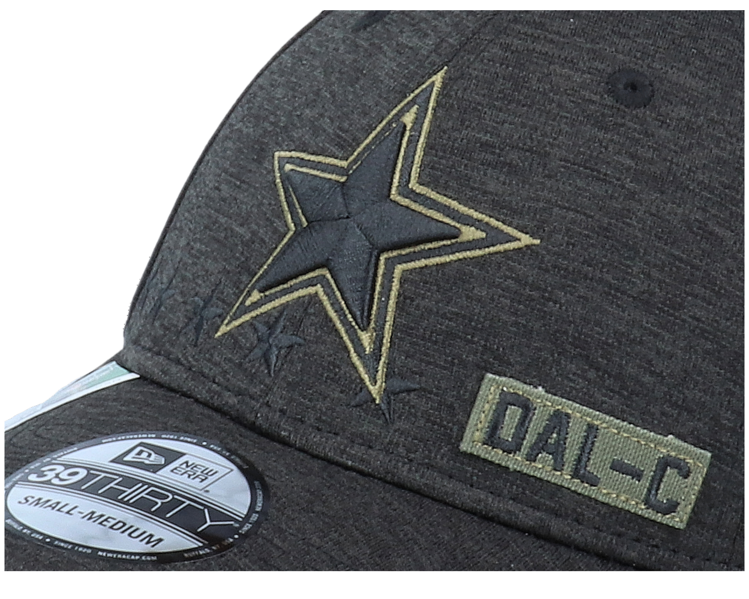 Dallas Cowboys Salute To Service 39Thirty NFL 20 Heather Black Flexfit - New Era caps | Hatstore