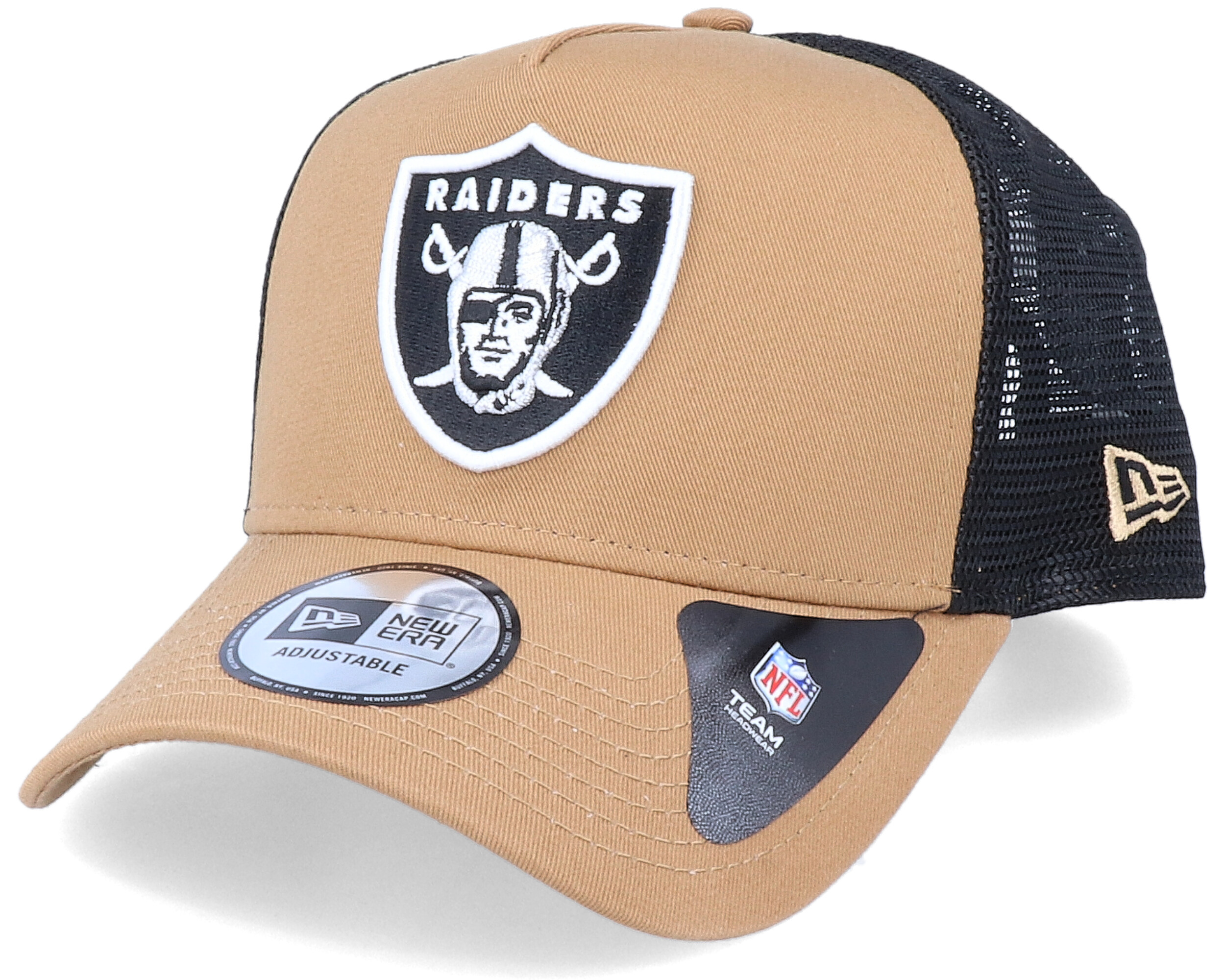 raiders trucker hat new era