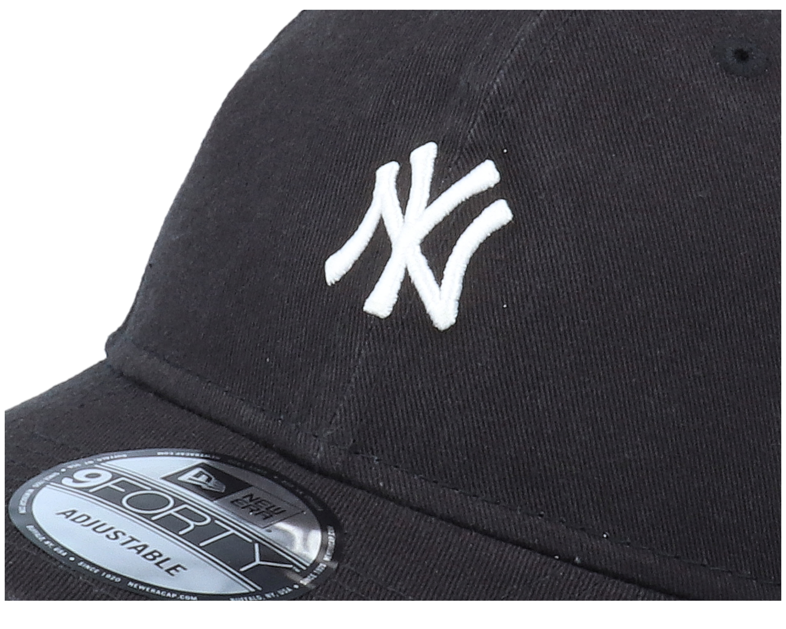 New York Yankees Small Logo 9Forty Black/White Adjustable New Era caps