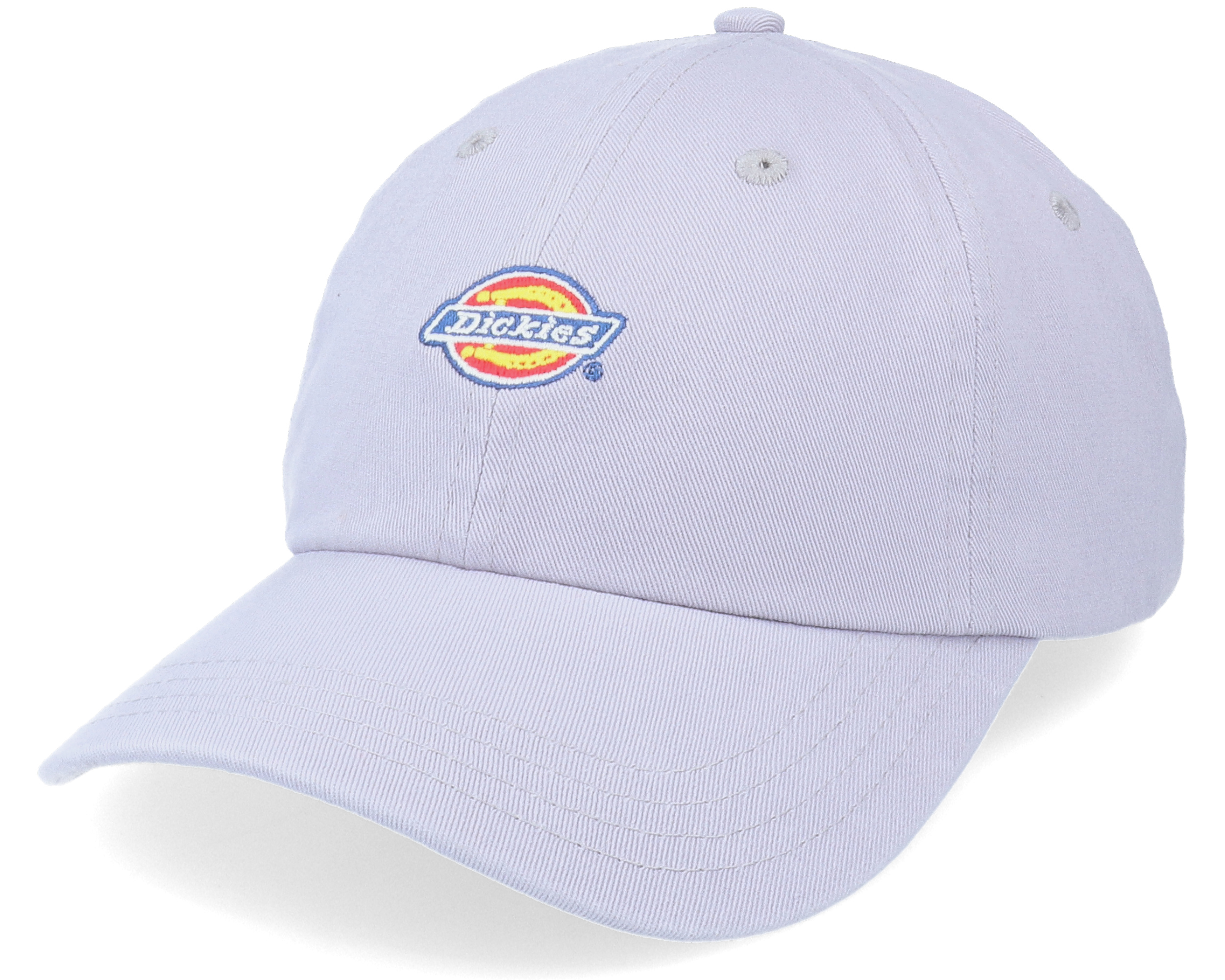 6 Panel Logo Cap Lilac Gray Dad Cap 