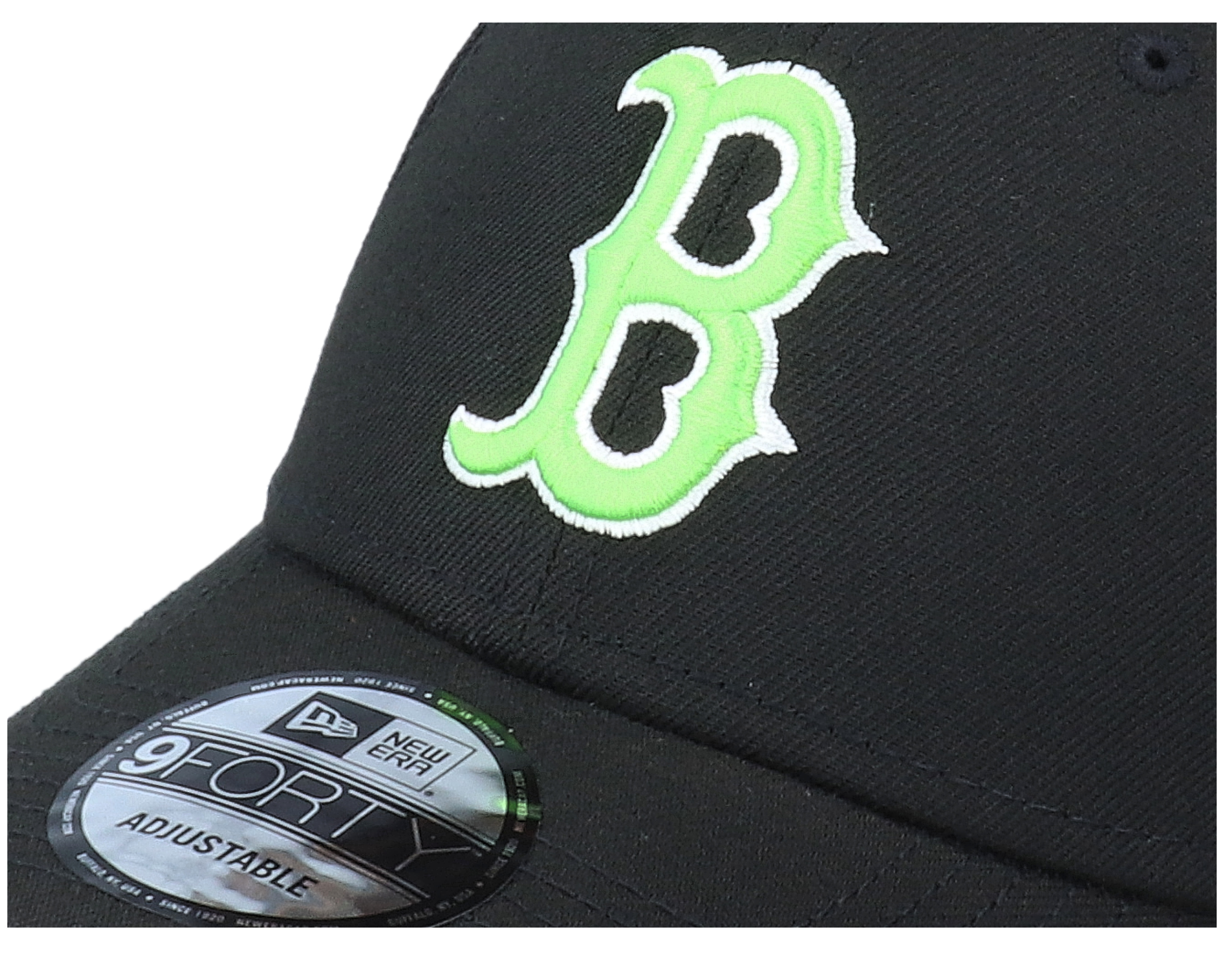 Boston Red Sox Neon Pack 9Forty Black/Green Adjustable New Era caps