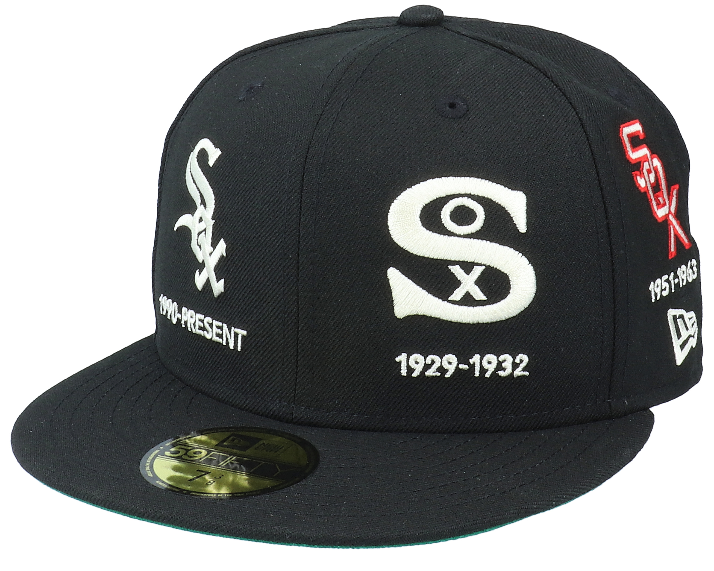 Chicago White Sox 59FIFTY Life Quickturn Black Fitted New Era caps