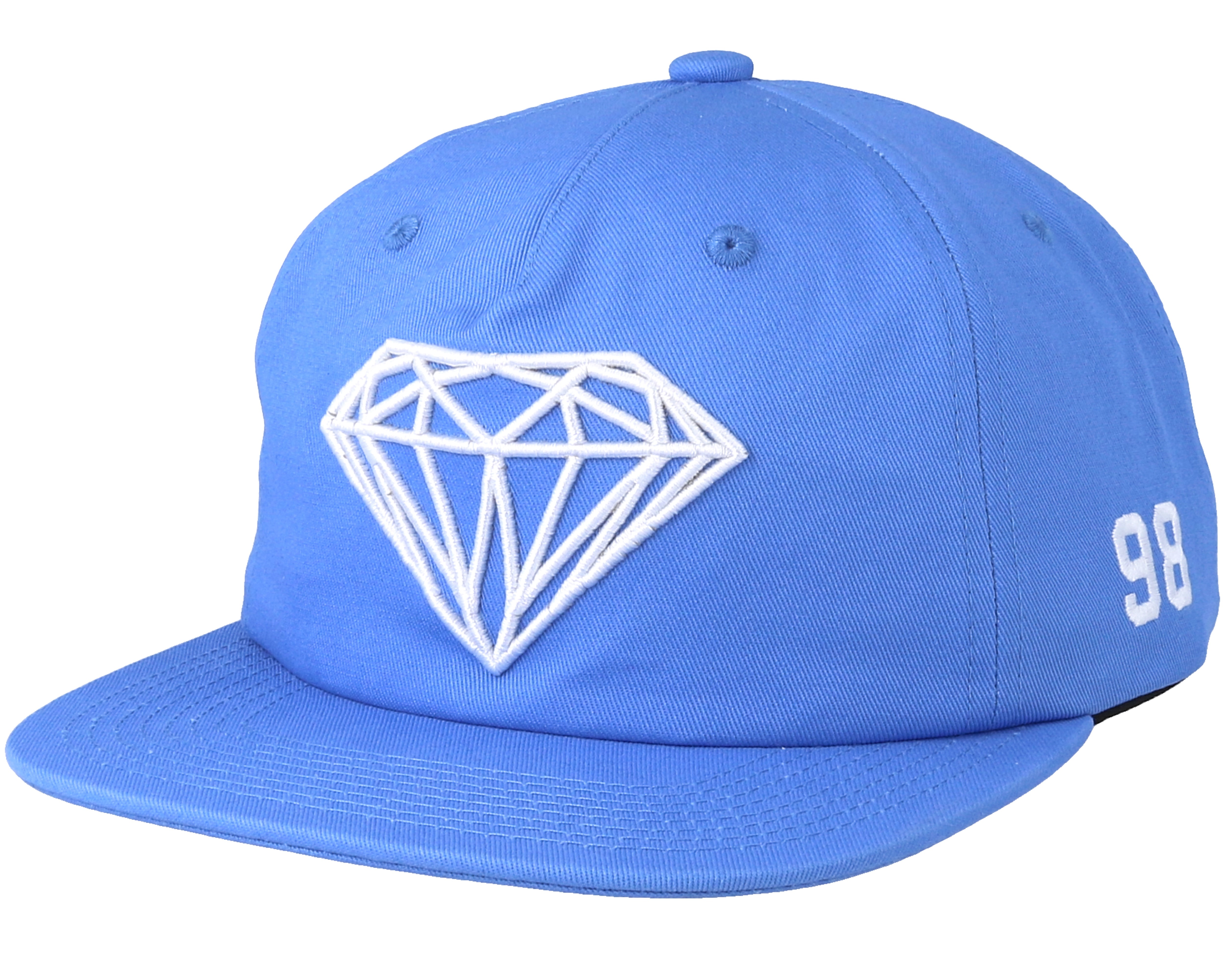 Brilliant Blue Snapback Diamond caps Hatstore.co.uk
