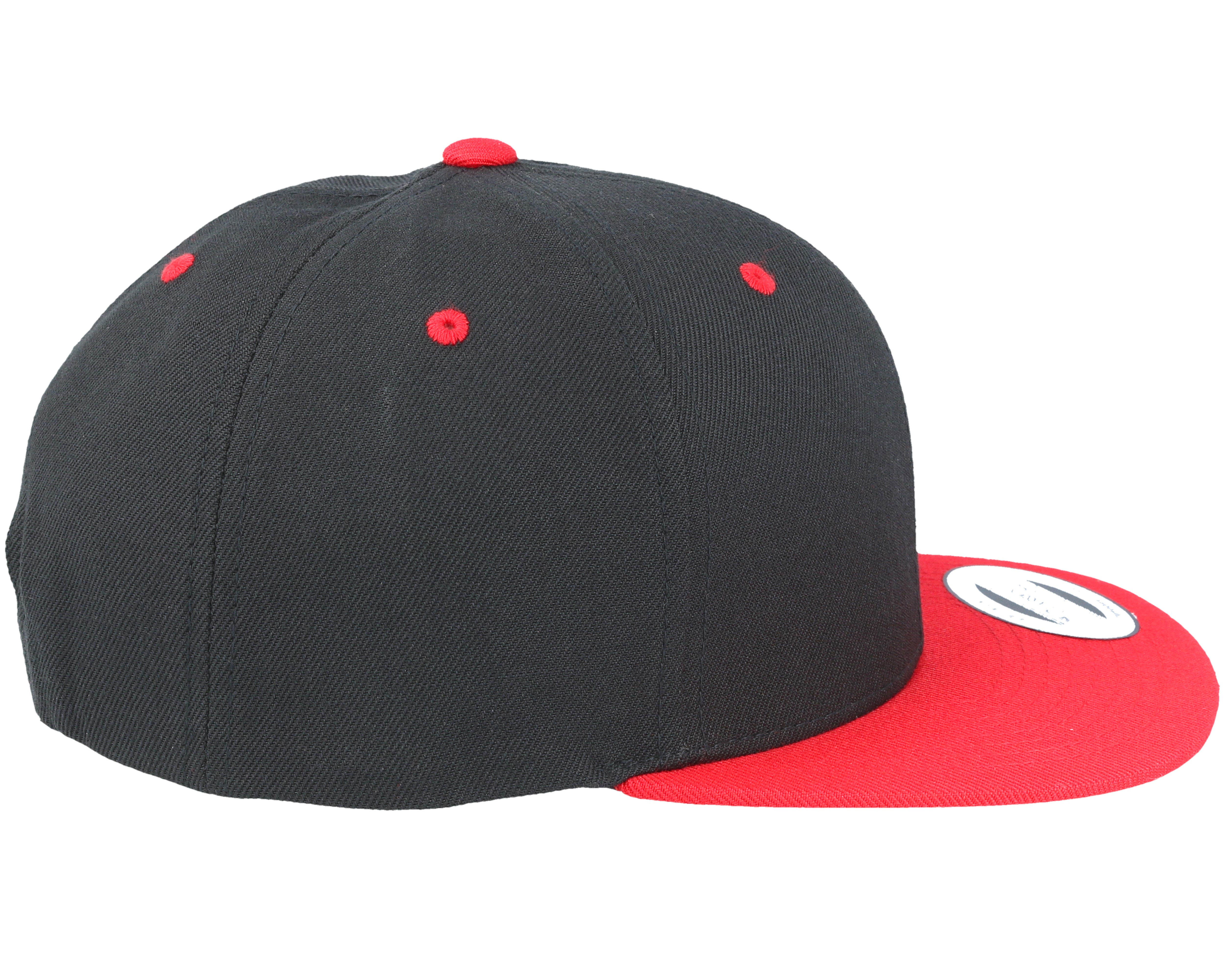 black and red snapback