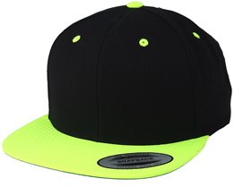 Black/Neon Lime Snapback - Yupoong