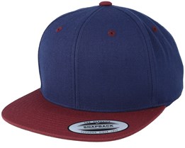 Navy/Maroon Snapback - Yupoong