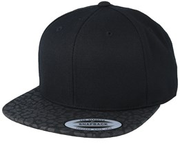 Black/Leopard Snapback - Yupoong