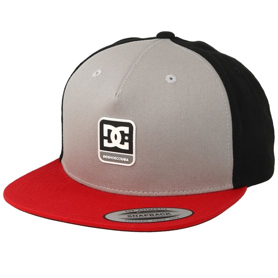 red and black dc hat