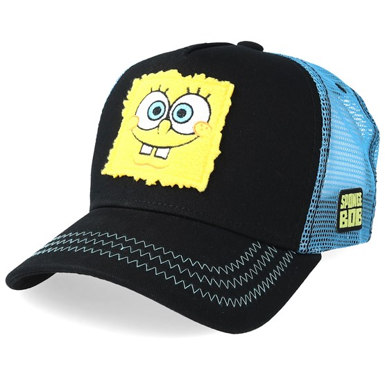 SpongeBob SquarePants Black/Blue Trucker - Capslab caps ...