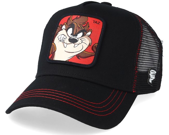 Looney Tunes Tasmanian Devil Taz Black/Red Trucker - Capslab caps ...