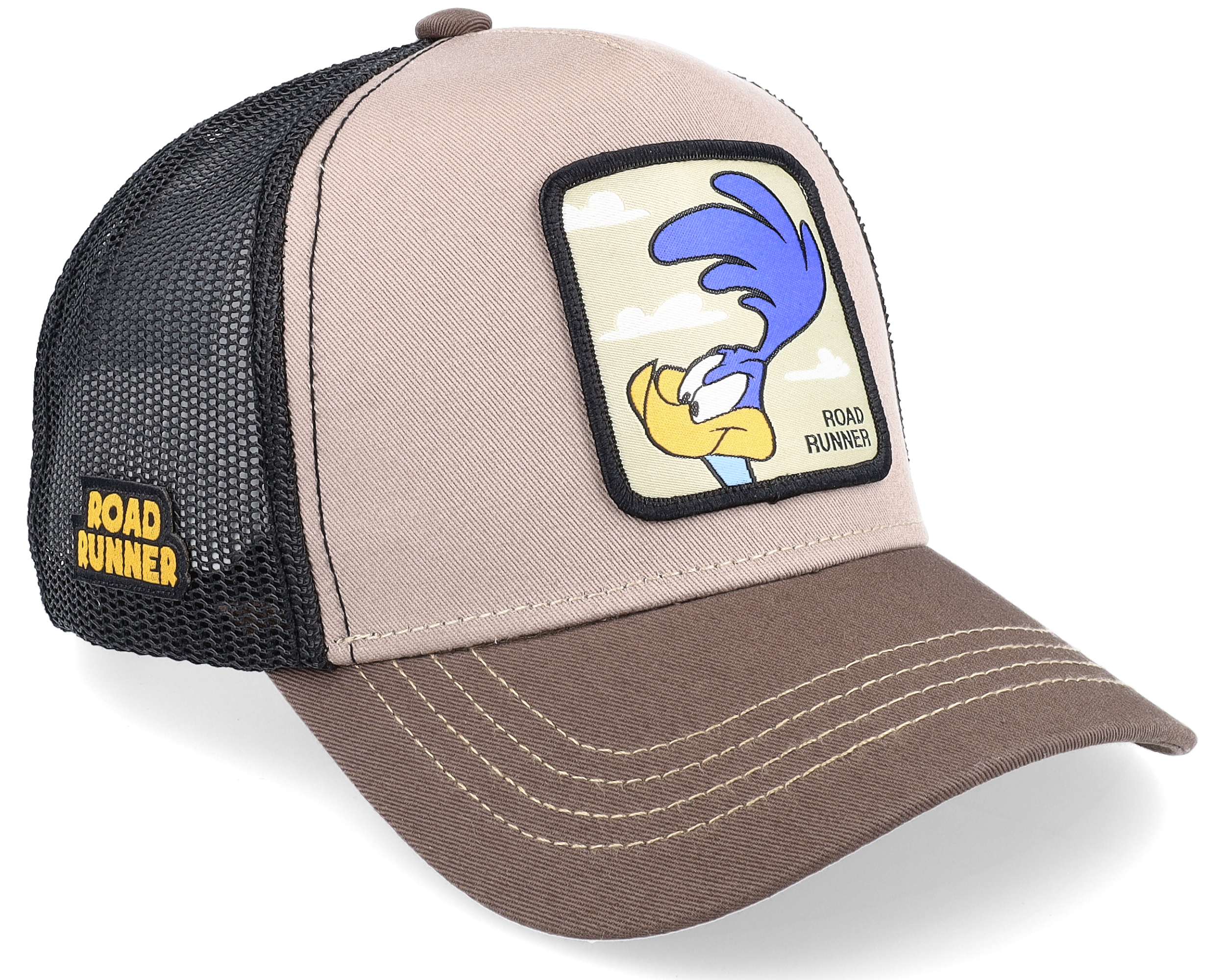 Looney Tunes Road Runner Beige/Dark Beige/Black Trucker Capslab caps