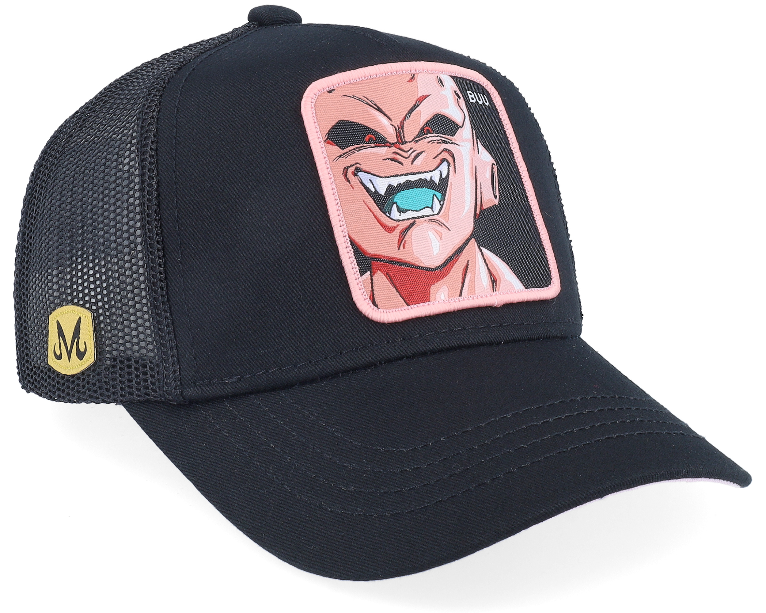 Kids Dragon Ball Z Majin Buu Black Trucker Capslab caps Hatstore.co.uk