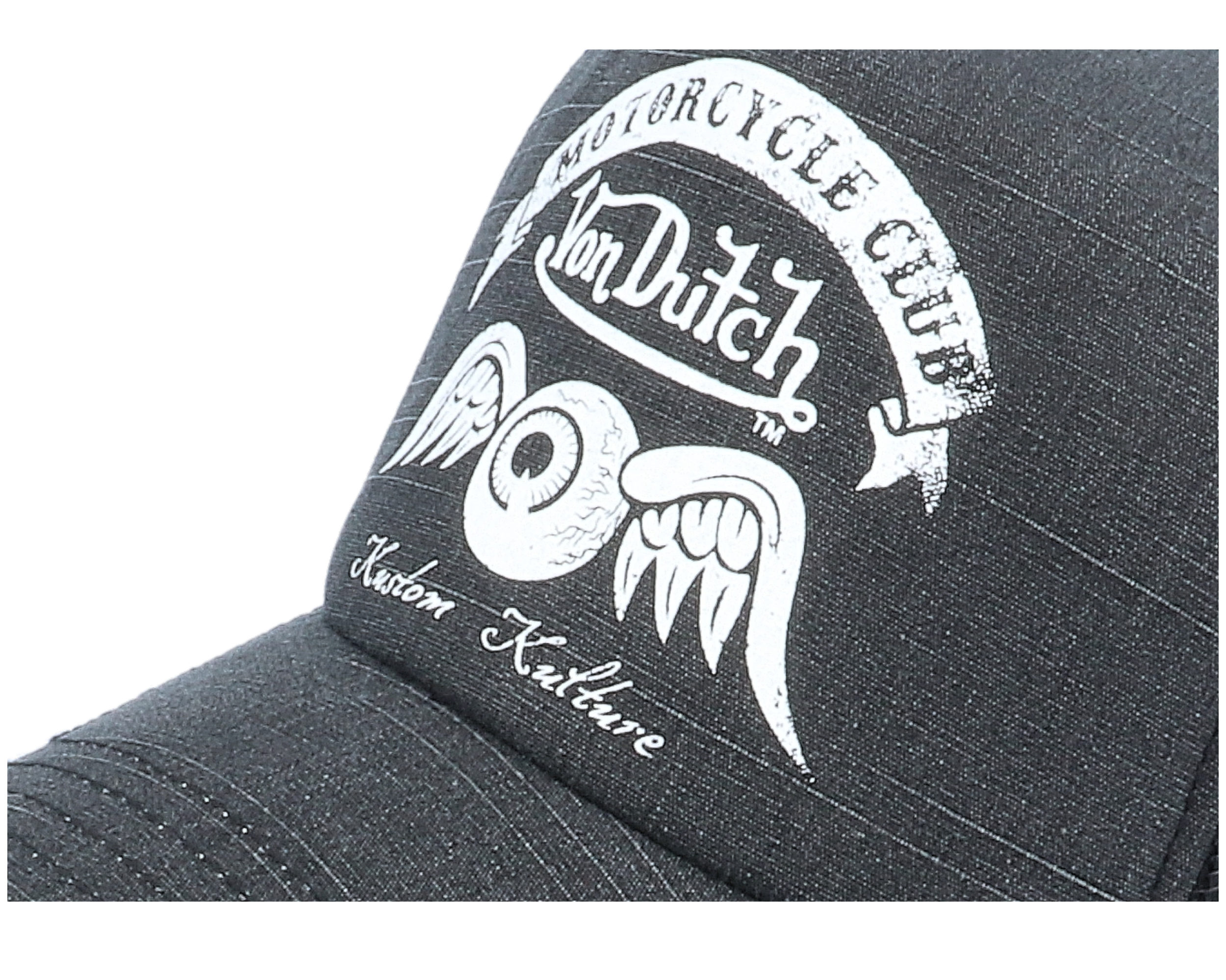 Motorcycle Club Crew Vintage Black Black Trucker Von Dutch Cap Hatstore De