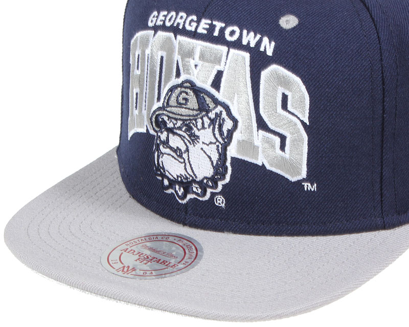 Hoyas Team Arch Snapback Mitchell & Ness caps Hatstore.co.uk
