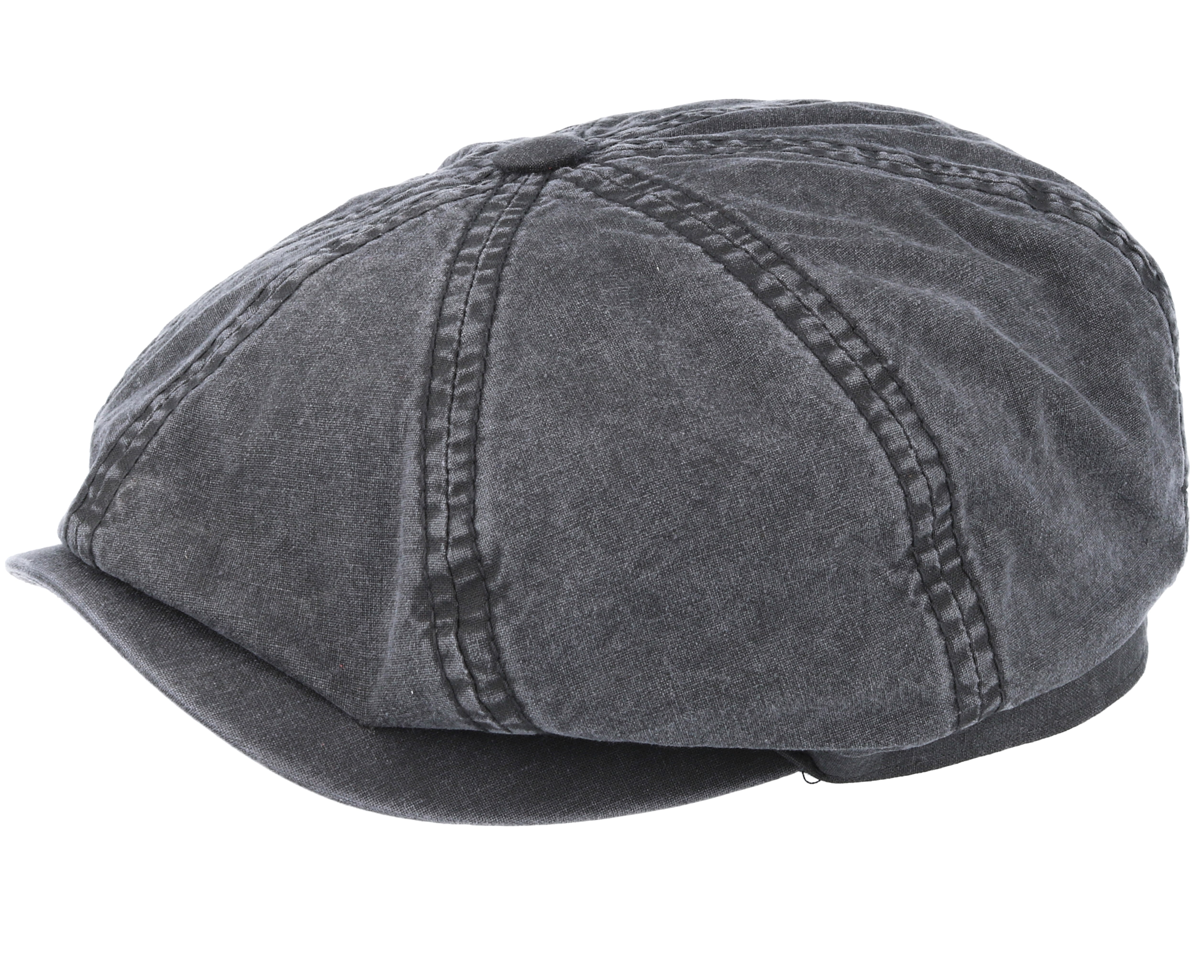 Hatteras Delave Organic Cotton Grey Flat Cap Stetson caps