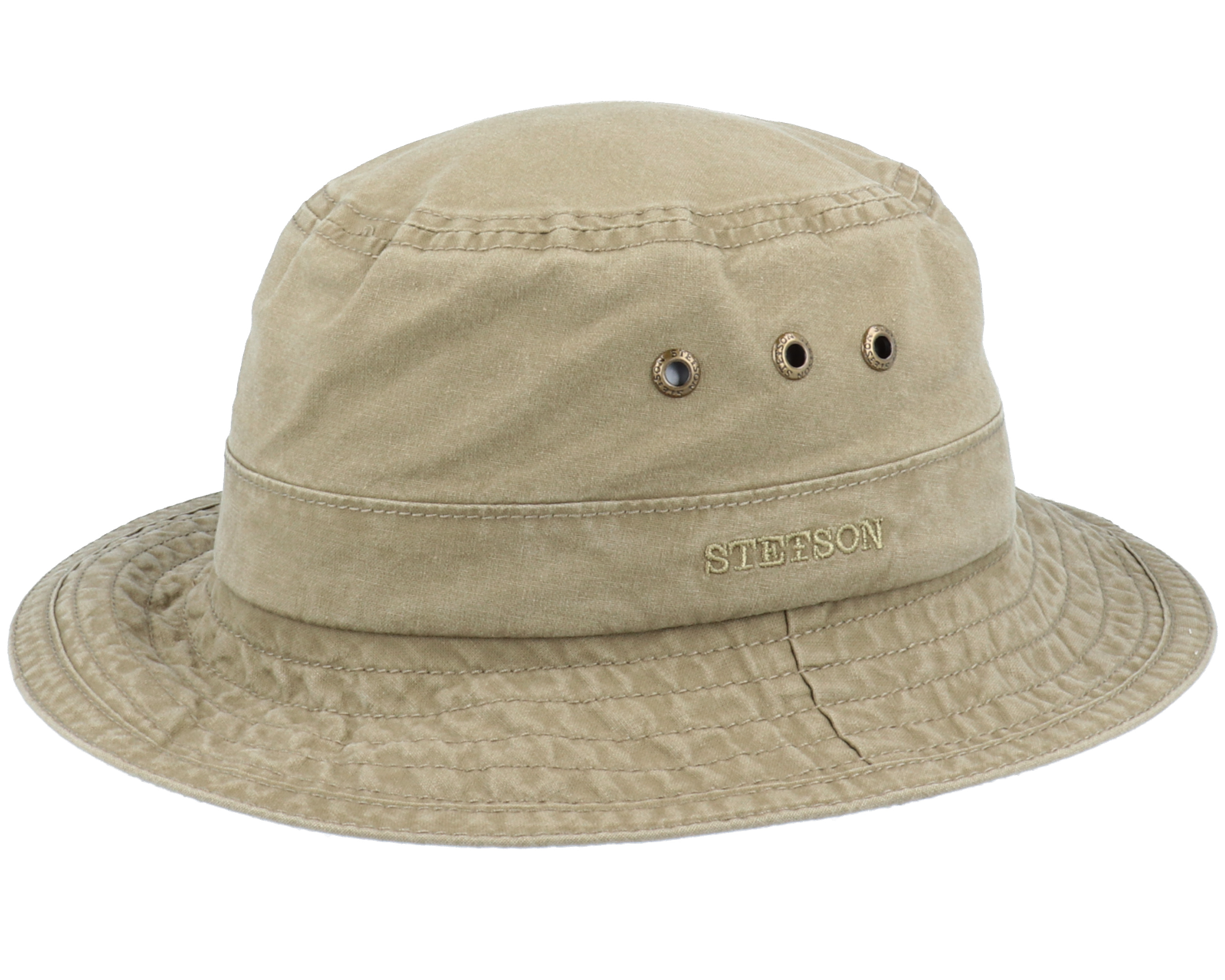Delave Organic Cotton Olive Bucket Stetson hats