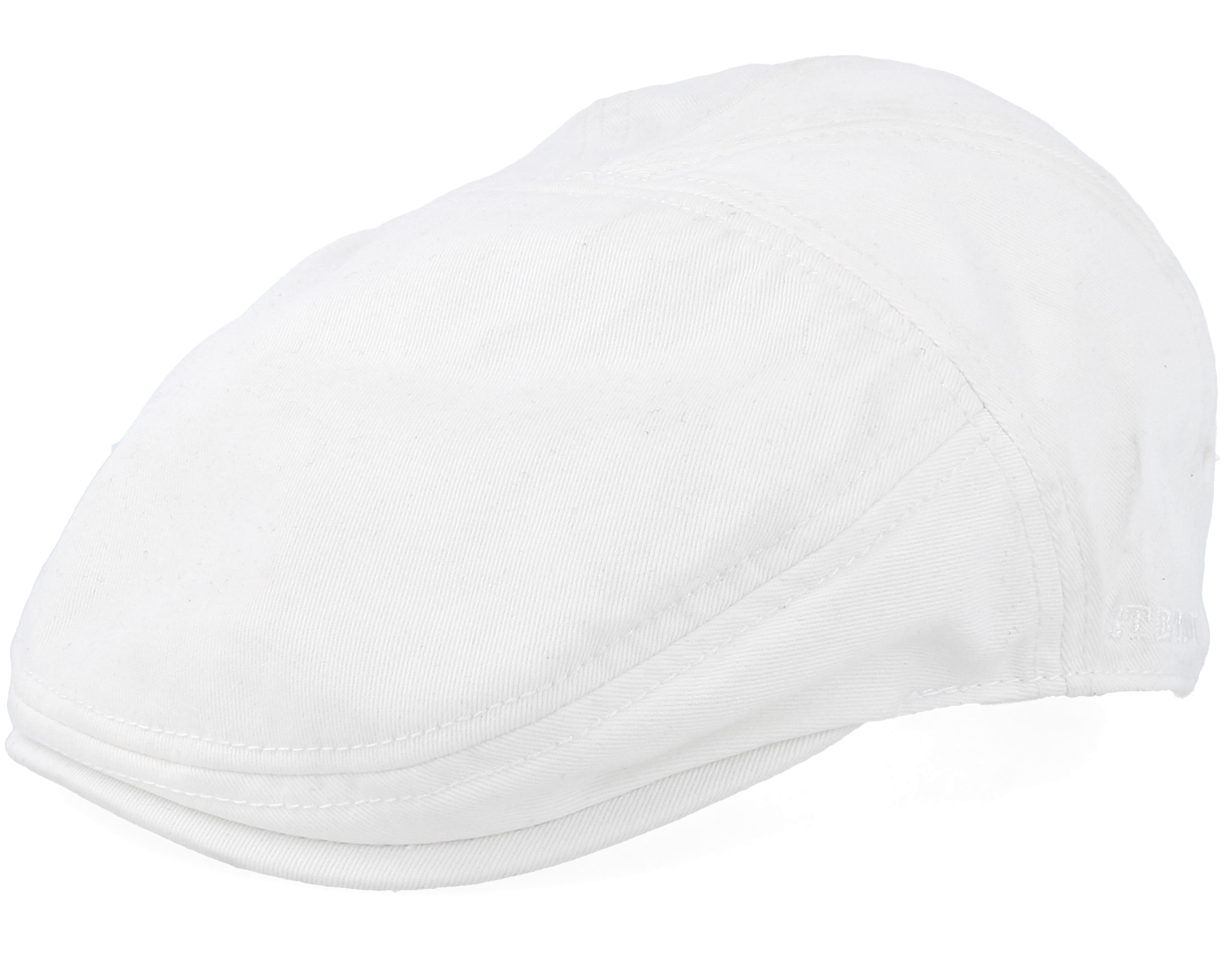 Ivy Cotton White Flat Cap Stetson caps