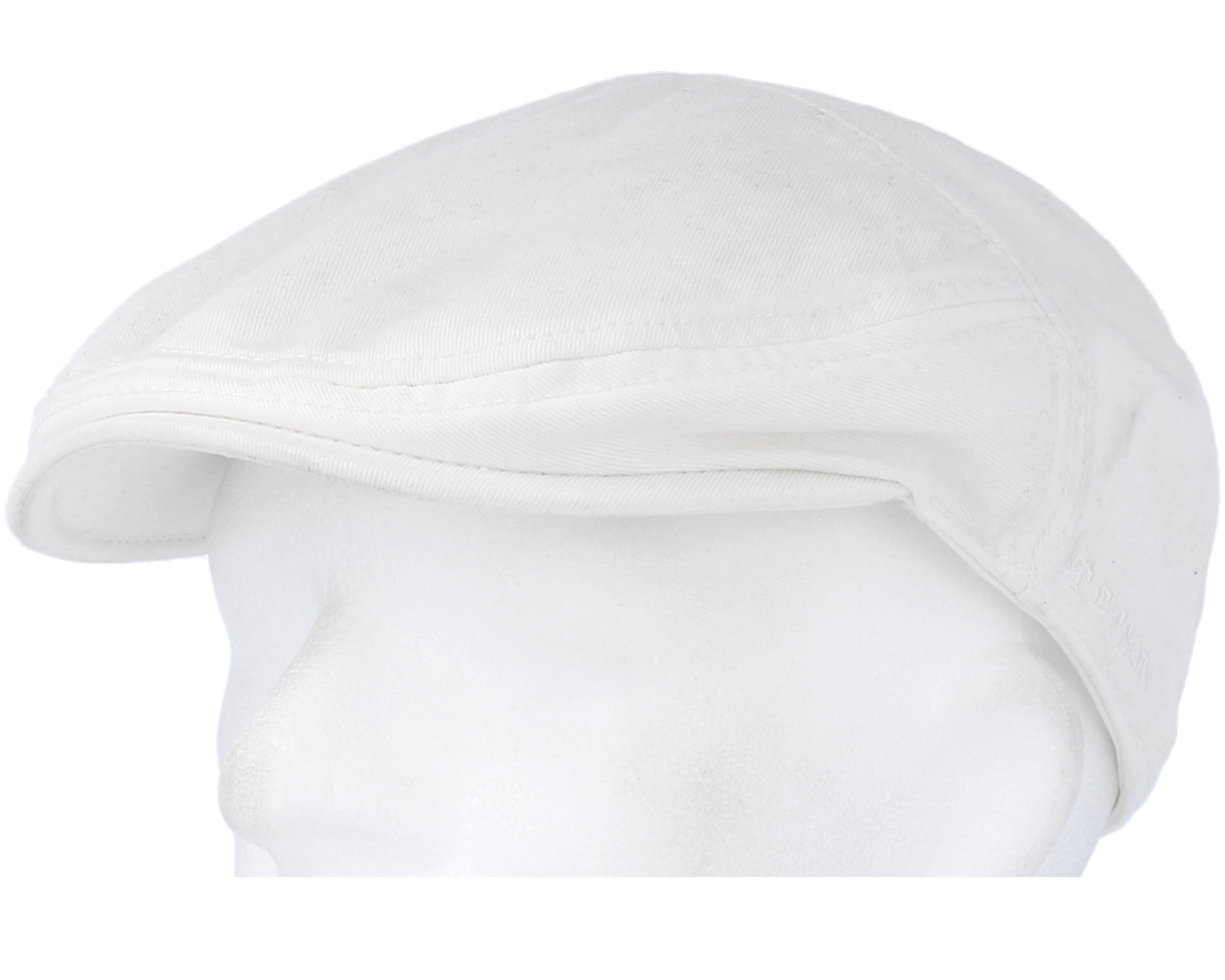 Ivy Cotton White Flat Cap Stetson caps
