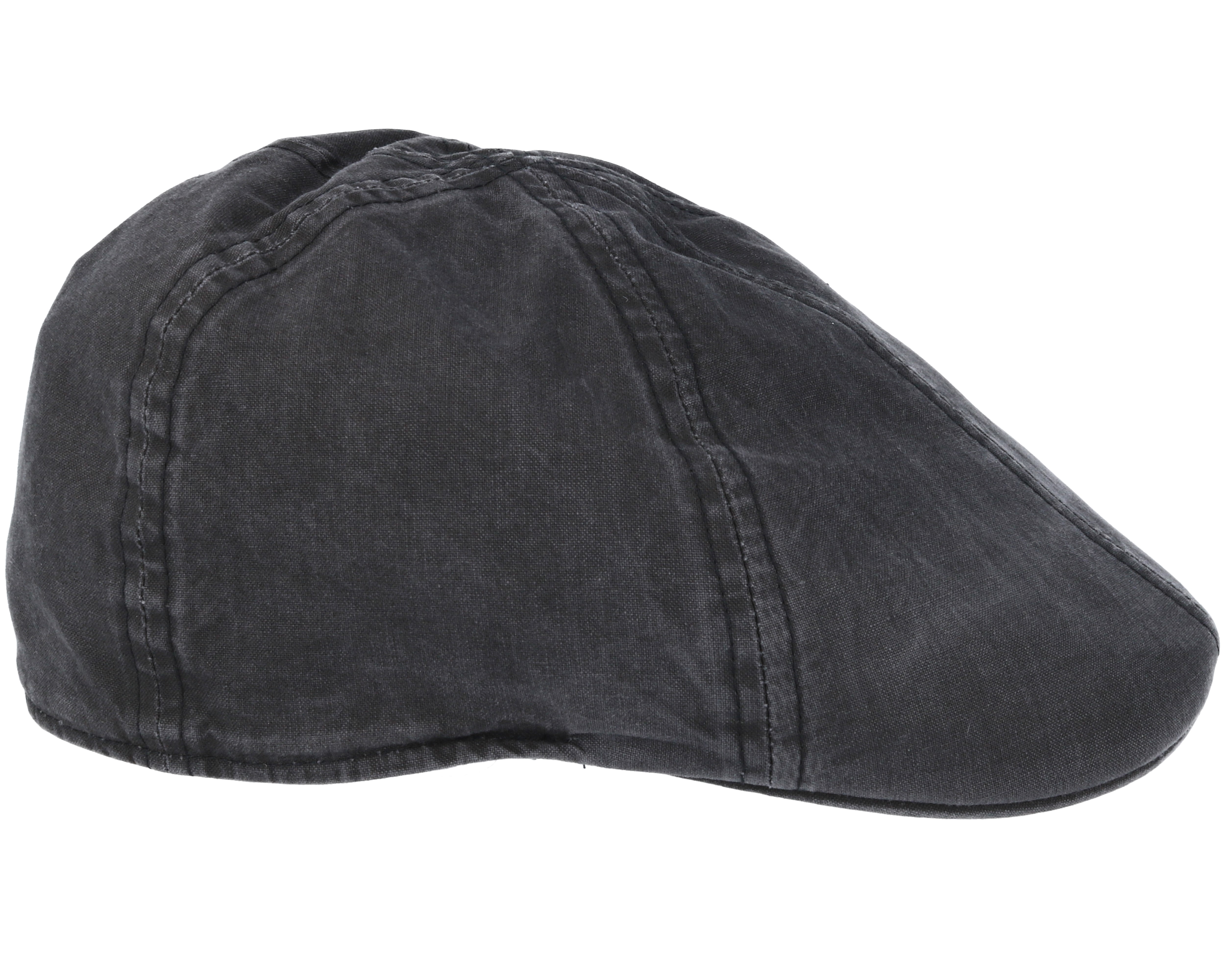 Texas Organic Cotton Dark Grey Flat Cap Stetson caps Hatstore.co.uk