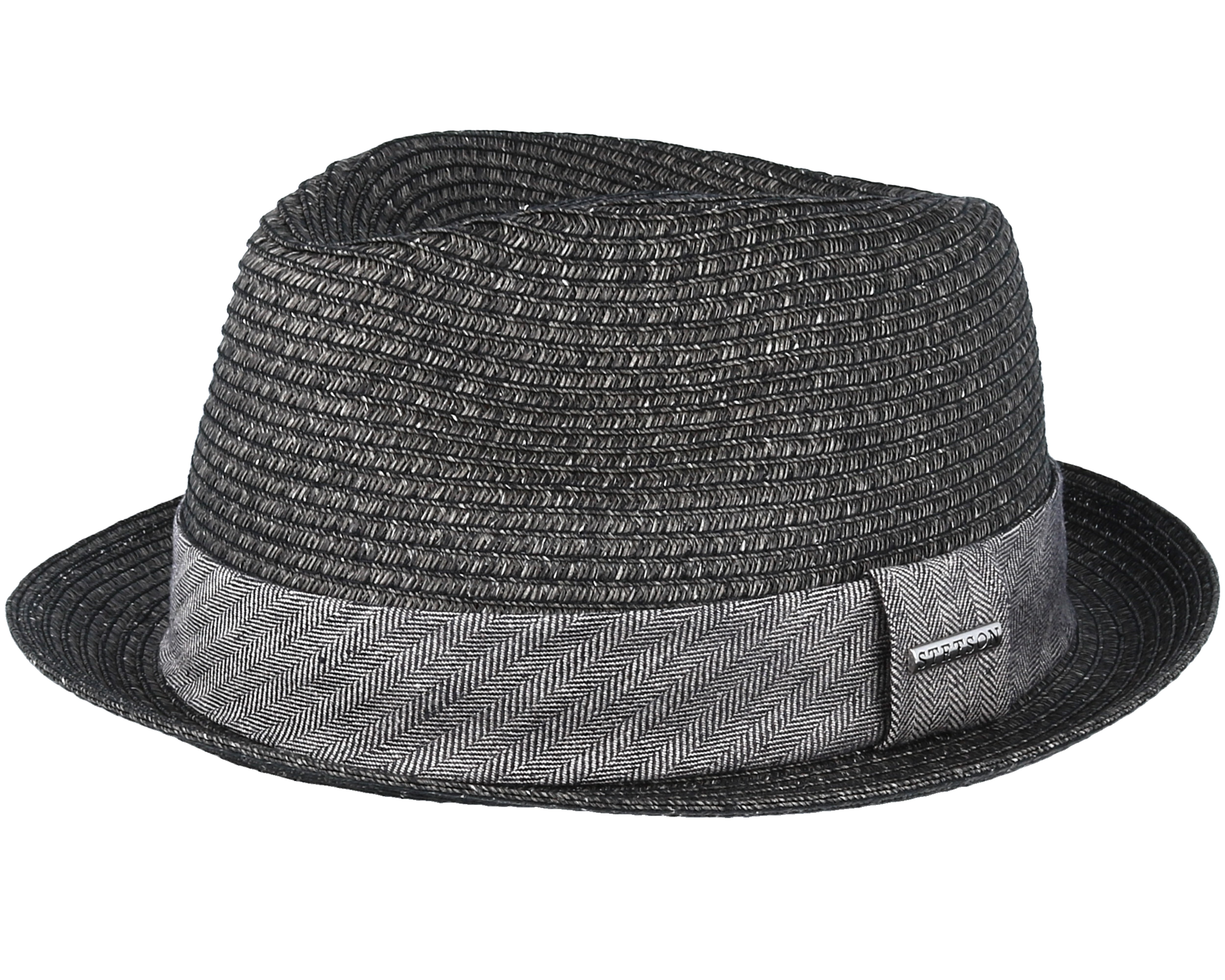 Trilby Toyo Black Straw Stetson hats Hatstore.co.uk