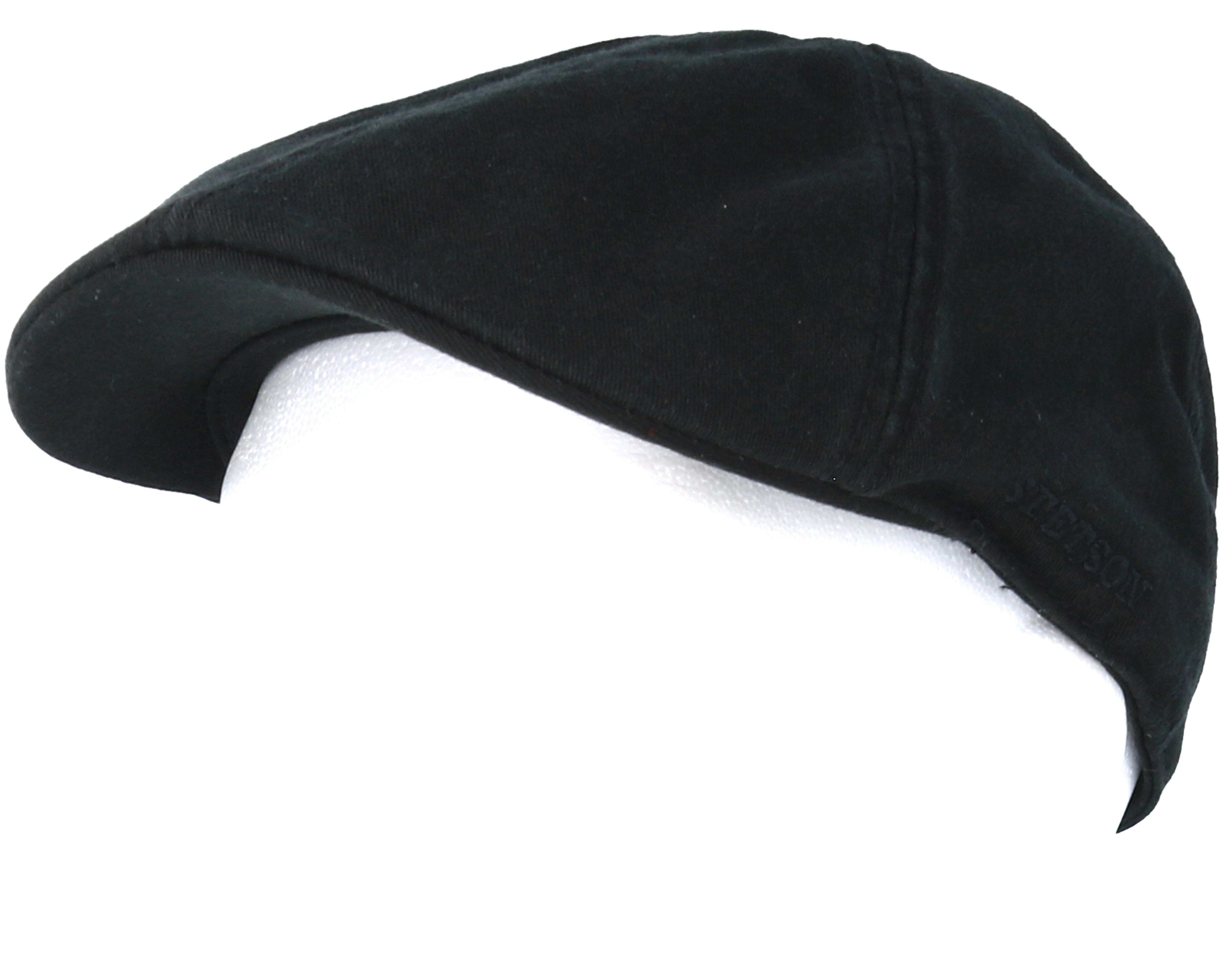 Texas Cotton Black Flat Cap Stetson caps