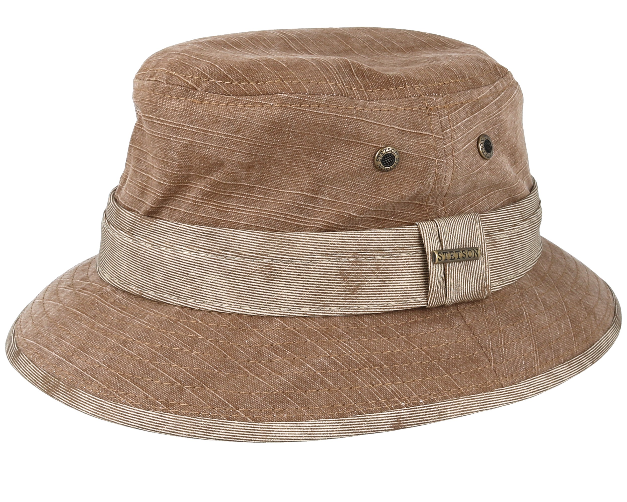 Cotton Brown Bucket - Stetson hats | Hatstore.co.uk