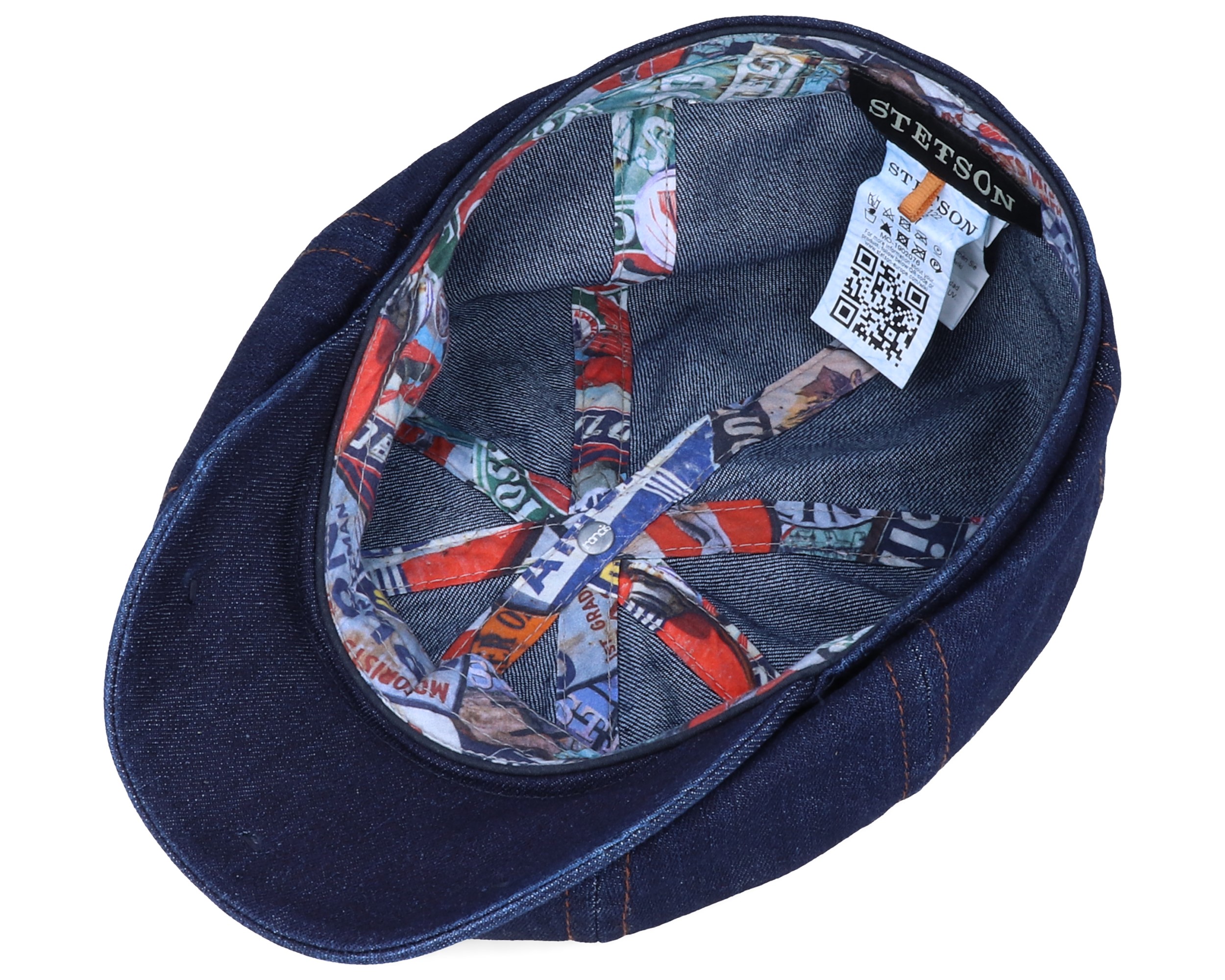 Hatteras Denim Blue Flat Cap Stetson caps