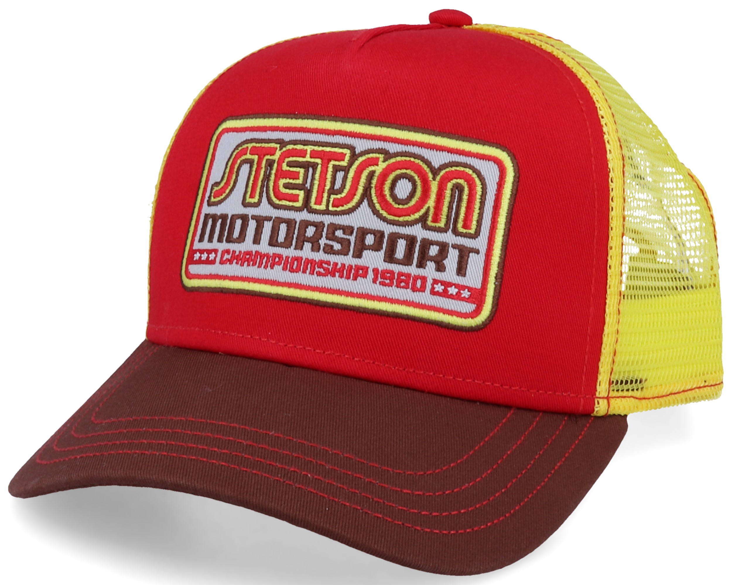 Motorsport II Red/Yellow/Brown Trucker 