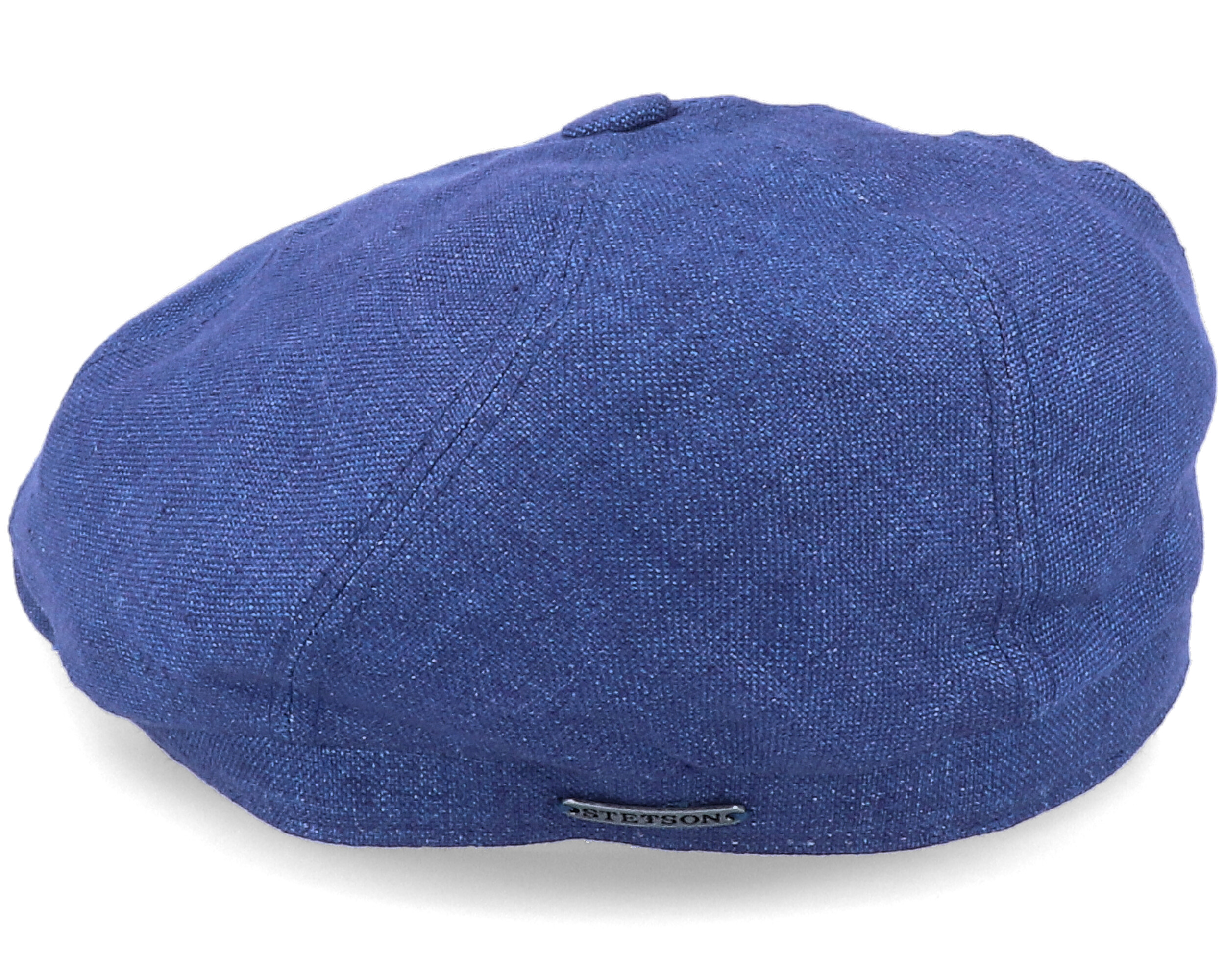 varsity oxford blue linen caps