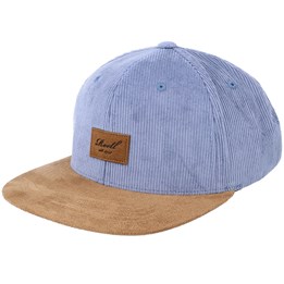 Suede Cap Grey Blue Baby Cord Snapback 