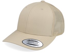 Retro 2 tone Beige Trucker - Yupoong