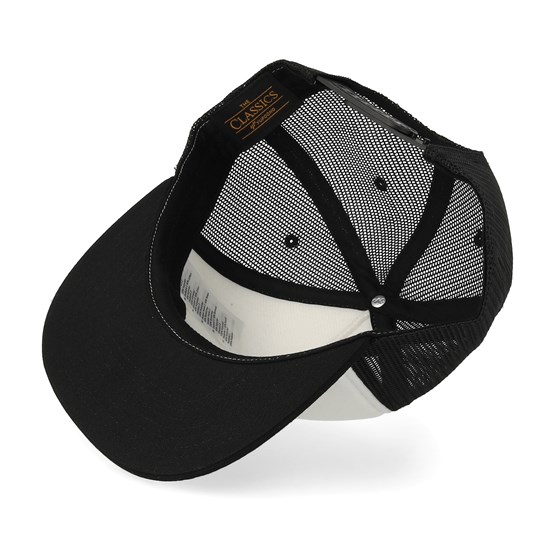 Foam Black/White/Black Trucker - Yupoong caps - Hatstoreworld.com