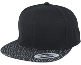 Fallen Lines Black Snapback - Yupoong